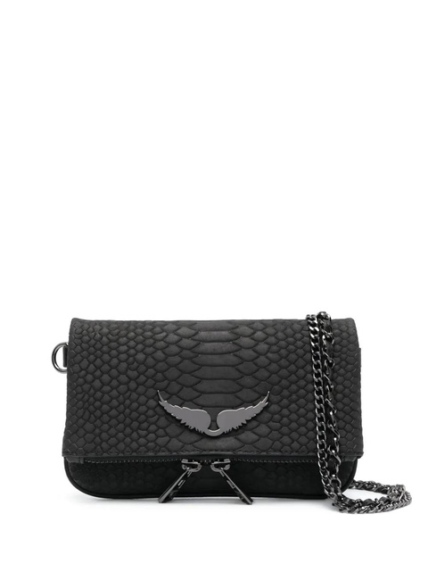 Zadig&Voltaire small crocodile-embossed crossbody bag - Black - zdjęcie produktu nr 1