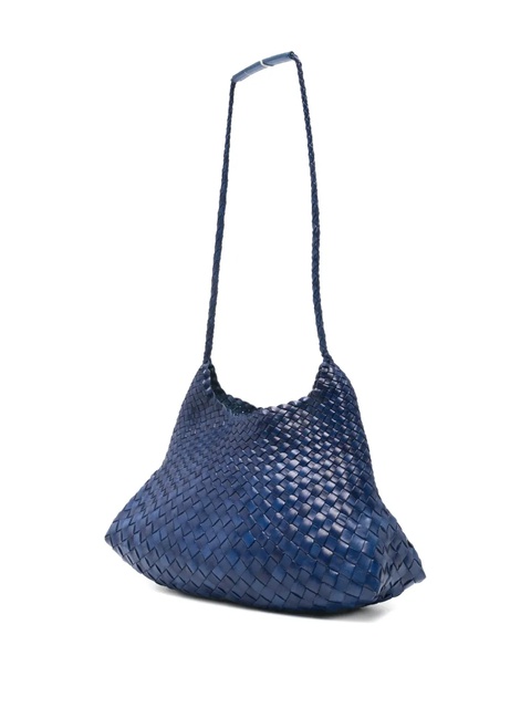 DRAGON DIFFUSION Santa Rosa woven leather shoulder bag - Blue - zdjęcie produktu nr 1