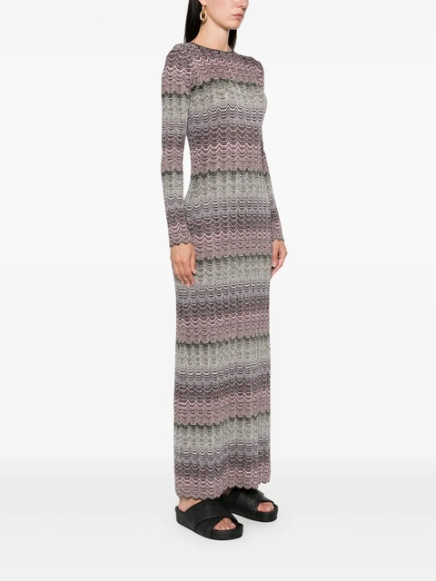 Missoni Greek-motif maxi dress - Pink - zdjęcie produktu nr 2