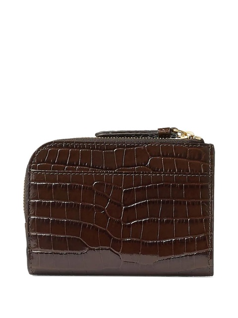 Jimmy Choo crocodile-effect zip wallet - Brown - zdjęcie produktu nr 2