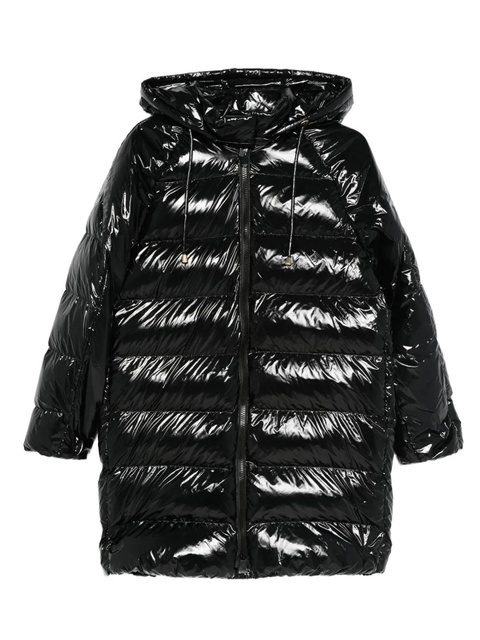 PINKO hooded-quilted coat - Black - zdjęcie produktu nr 1