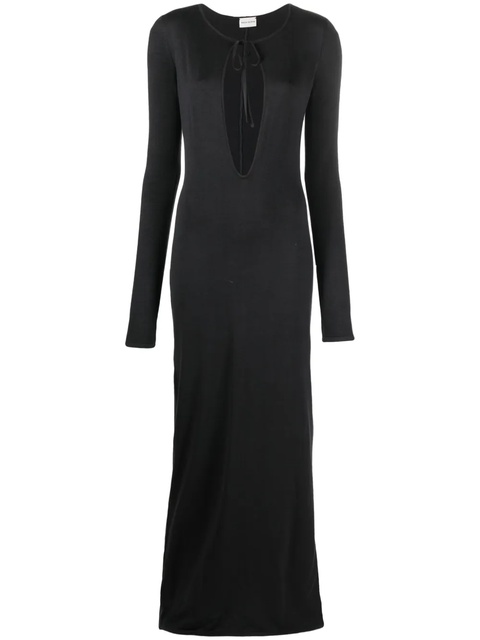 Magda Butrym cut-out silk maxi dress - Grey - zdjęcie produktu nr 1
