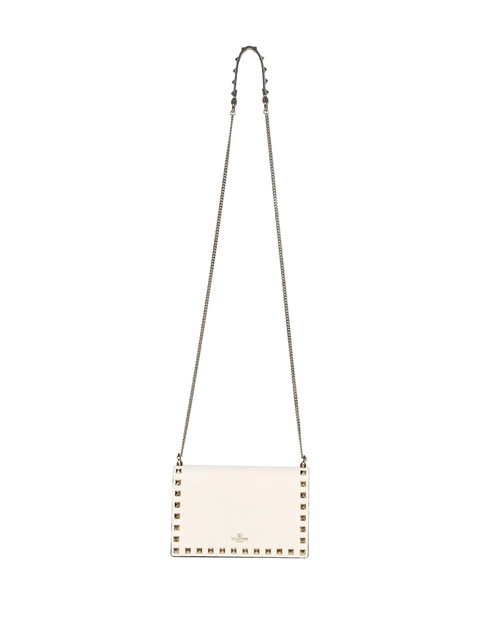 Valentino Garavani mini Rockstud chain-strap cross body bag - Neutrals - zdjęcie produktu nr 1