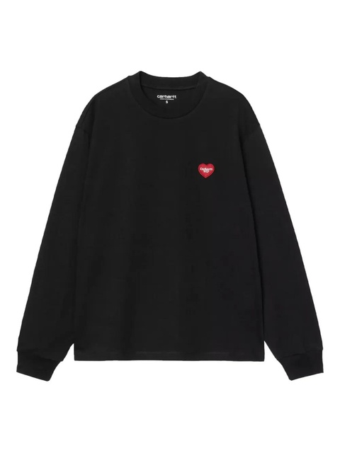 Carhartt WIP heart-logo patch long-sleeve sweatshirt - Black - zdjęcie produktu nr 2