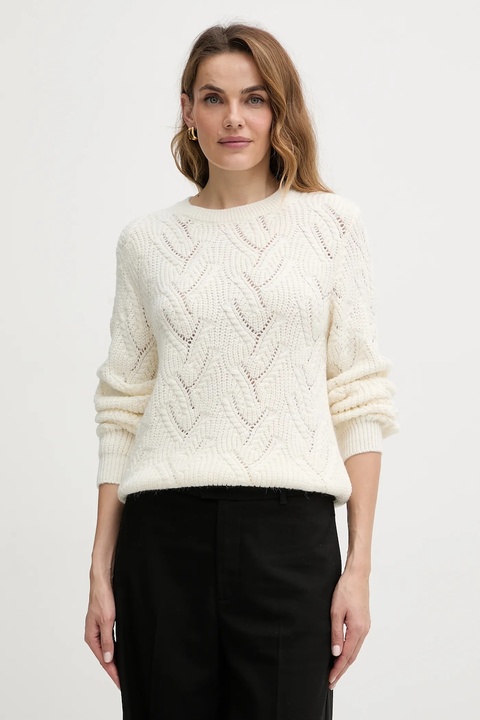 Morgan sweter damski kolor beżowy MAMA - zdjęcie produktu nr 1