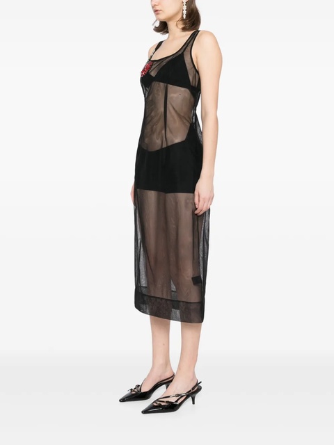 Simone Rocha square-neck dress - Black - zdjęcie produktu nr 2