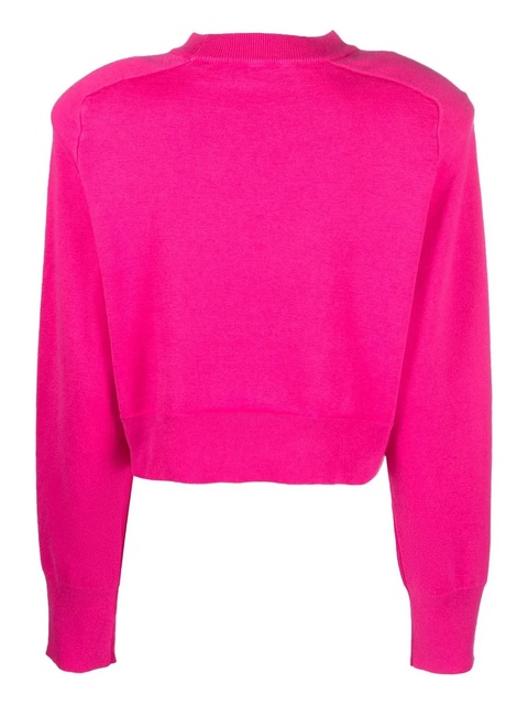 ROTATE BIRGER CHRISTENSEN Shandy rhinestone-embellished jumper - Pink - zdjęcie produktu nr 2