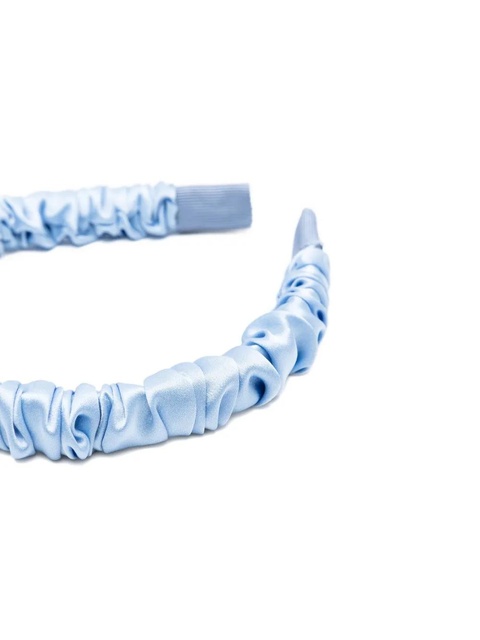 Jennifer Behr ruched satin headband - Blue - zdjęcie produktu nr 2