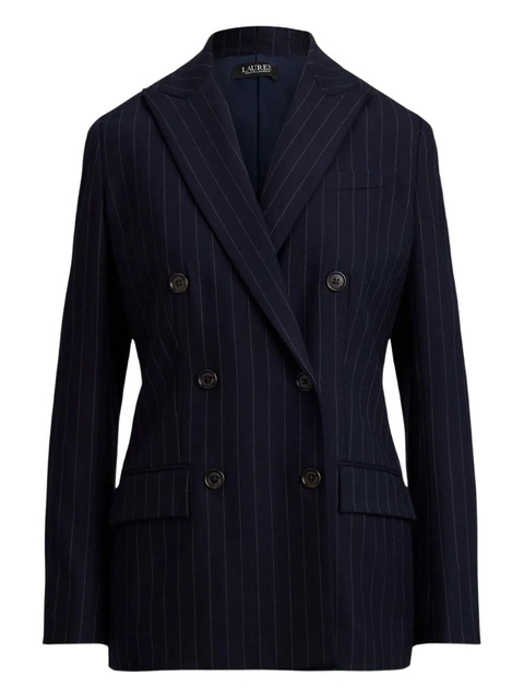Lauren Ralph Lauren pinstripe double-breasted blazer - Blue - zdjęcie produktu nr 1