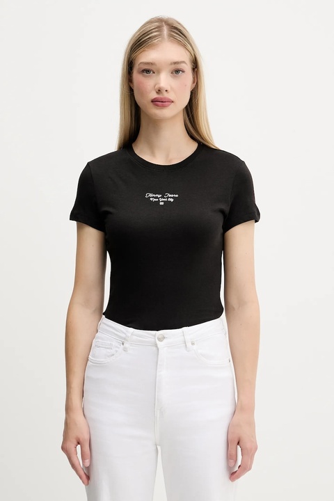 Tommy Jeans t-shirt damski kolor czarny DW0DW21542 - zdjęcie produktu nr 1