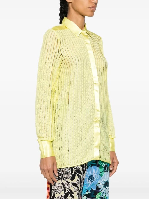 Charo Ruiz Ibiza Achty lace-detail shirt - Green - zdjęcie produktu nr 2