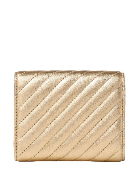 Jimmy Choo Curve Marinda quilted wallet - Gold - zdjęcie produktu nr 2