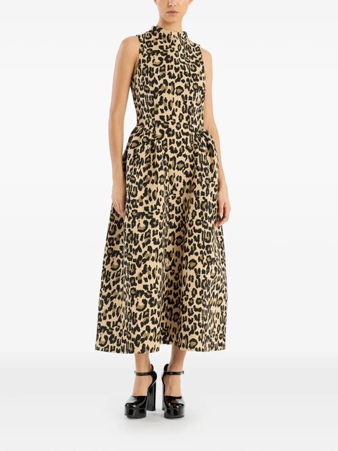 ROTATE BIRGER CHRISTENSEN jacquard midi dress - Neutrals - zdjęcie produktu nr 2