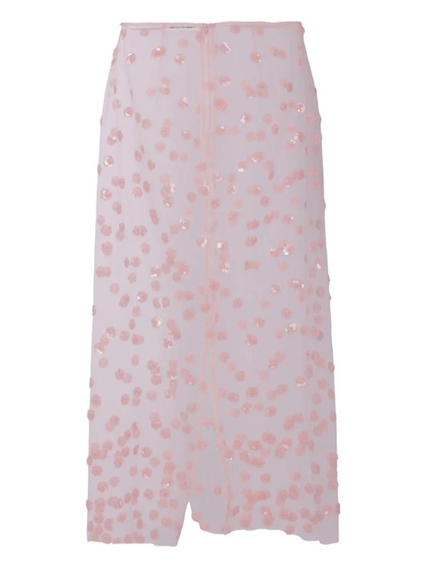 Cecilie Bahnsen sequin-embellished skirt - Pink - zdjęcie produktu nr 1
