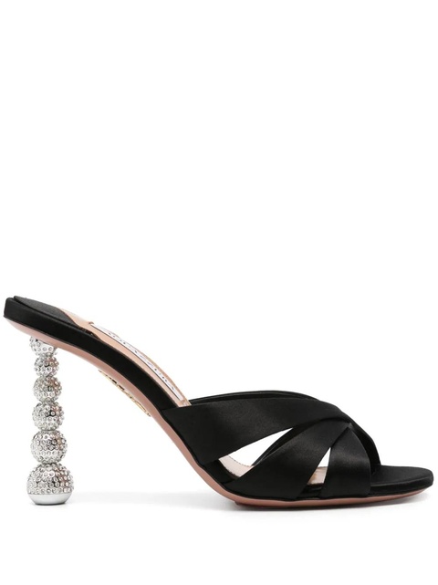 Aquazzura 95mm Yes Baby Mule sandals - Black - zdjęcie produktu nr 1