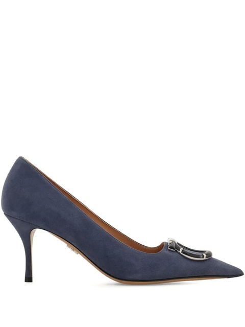 Ferragamo 70mm pointed pumps - Blue - zdjęcie produktu nr 1