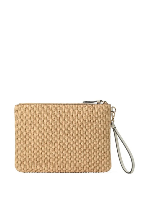 Jimmy Choo raffia clutch bag - Brown - zdjęcie produktu nr 2