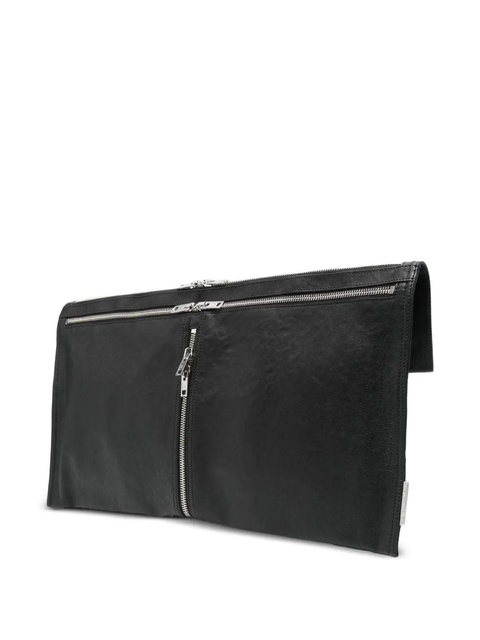 Alexander Wang double-zip leather clutch - Black - zdjęcie produktu nr 2