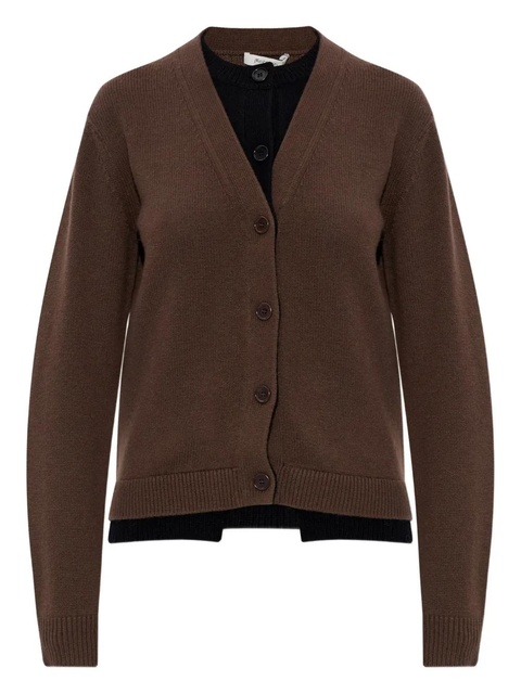 JW Anderson button-front wool cardigan - Brown - zdjęcie produktu nr 1