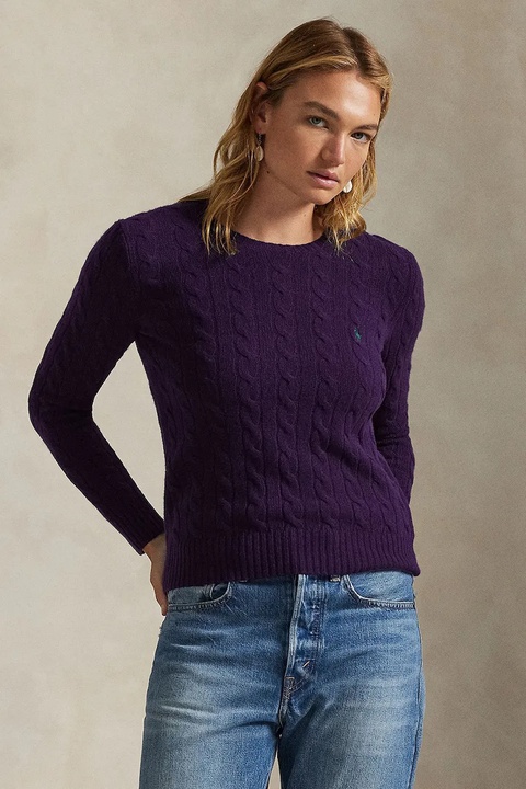 Polo Ralph Lauren sweter damski kolor fioletowy lekki 211971865 - zdjęcie produktu nr 1