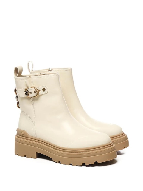 PINKO buckle-detail platform boots - White - zdjęcie produktu nr 2