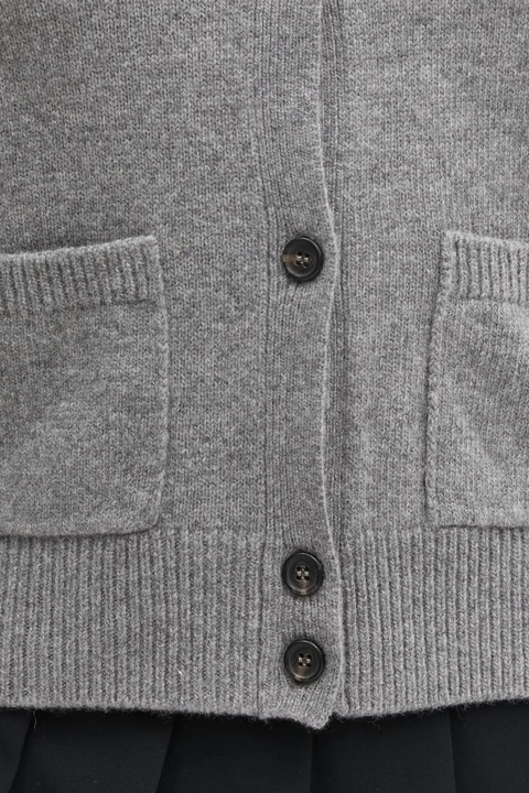 MM6 Maison Margiela kardigan z dodatkiem wełny damski kolor szary S62HP0036.M13187.854 - zdjęcie produktu nr 2
