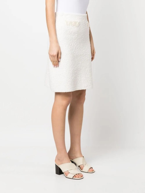 Lanvin high-waisted straight skirt - White - zdjęcie produktu nr 2