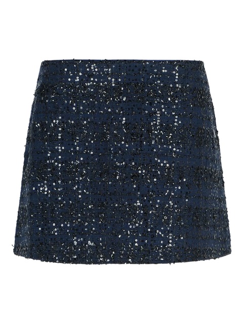 ROTATE BIRGER CHRISTENSEN sequin-embellished skirt - Blue - zdjęcie produktu nr 1