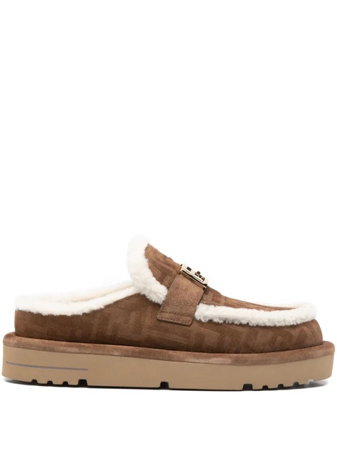 FENDI Apres Chic logo-buckle mules - Brown - zdjęcie produktu nr 1