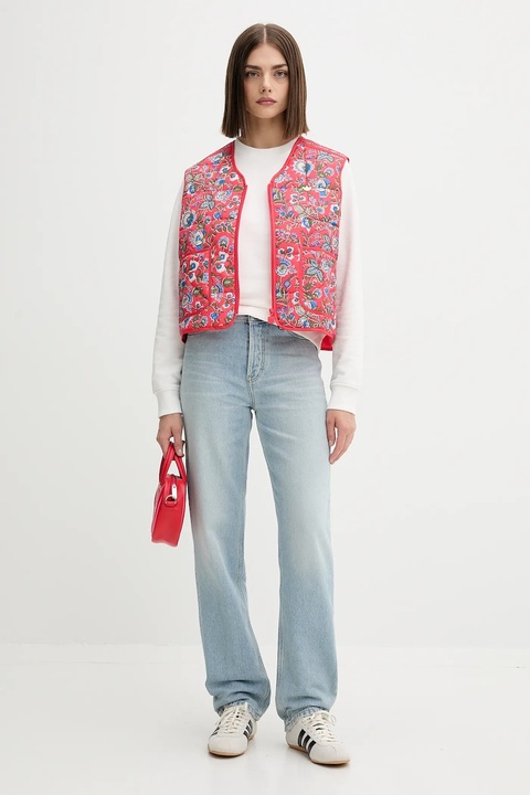 adidas Originals bezrękawnik Liberty kolor różowy przejściowy JW5197 - zdjęcie produktu nr 2