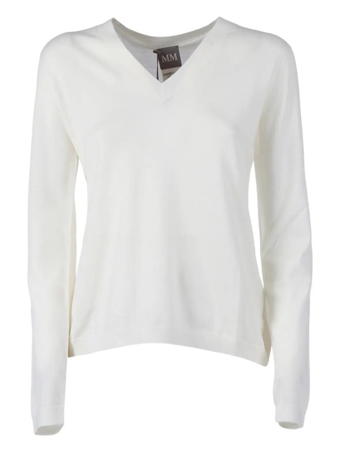 Max Mara Vezzoso v-neck top - White - zdjęcie produktu nr 1