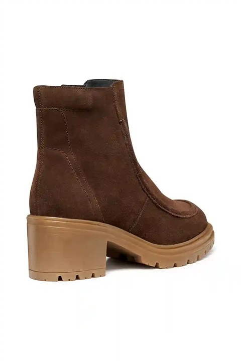 Geox botki zamszowe D DAMIANA damskie kolor brązowy na słupku D56QCB 00022 C6006 - zdjęcie produktu nr 2