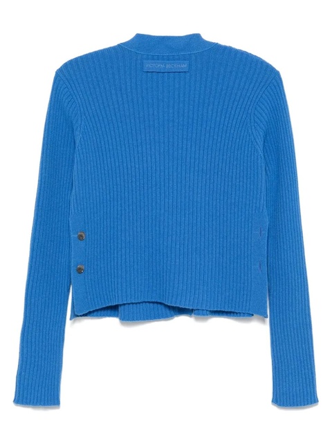 Victoria Beckham V-neck cardigan - Blue - zdjęcie produktu nr 2