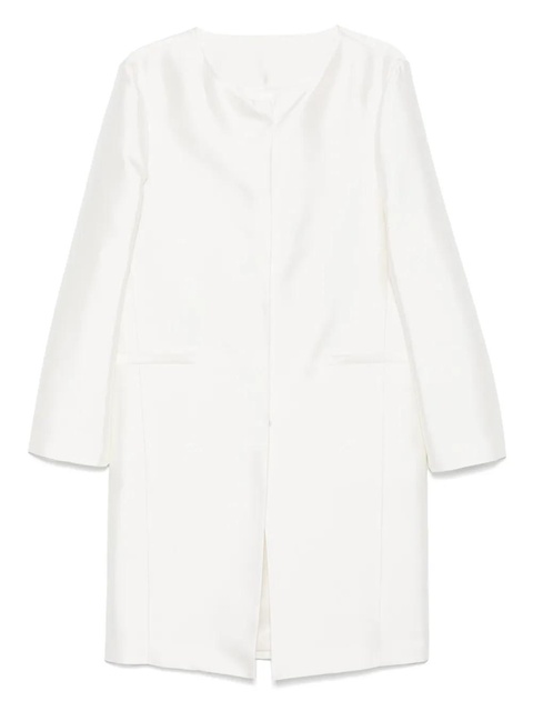 TOTEME collarless silk coat - Neutrals - zdjęcie produktu nr 1