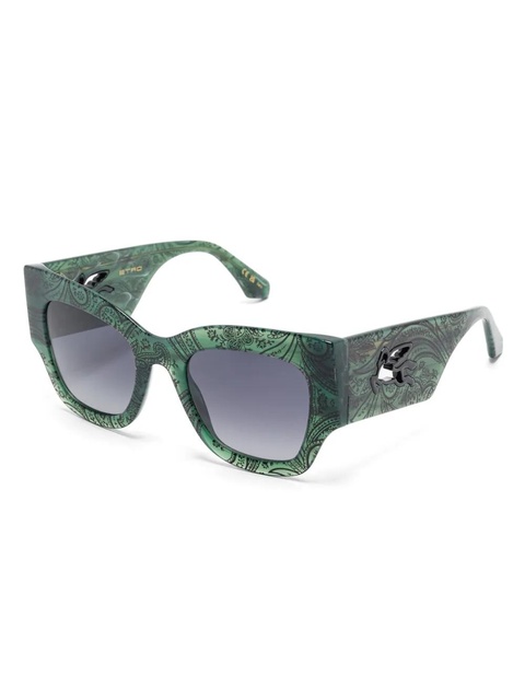 ETRO oversize-frame sunglasses - Green - zdjęcie produktu nr 2