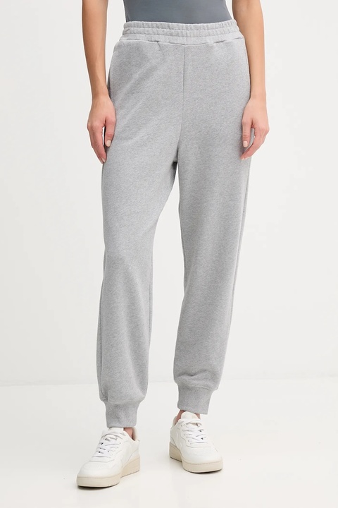 United Colors of Benetton spodnie dresowe bawełniane damskie kolor szary gładkie 3UNIDF01A - zdjęcie produktu nr 1