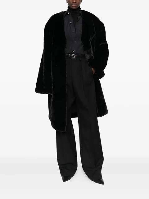 The Frankie Shop Matera faux fur coat - Black - zdjęcie produktu nr 1