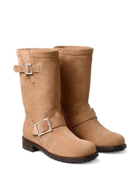 Jimmy Choo buckle biker boots - Neutrals - zdjęcie produktu nr 2