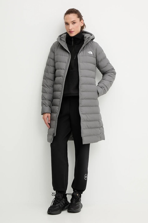 The North Face kurtka Aconcagua kolor szary zimowa NF0A88TA0UZ1 - zdjęcie produktu nr 2