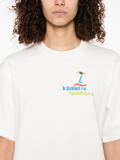 ALEMAIS embroidered T-shirt - White - zdjęcie produktu nr 2
