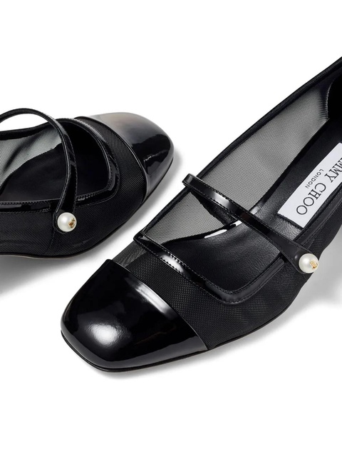 Jimmy Choo Elisa 45 leather pumps - Black - zdjęcie produktu nr 2