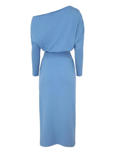 Simkhai Janese off-the-shoulder midi dress - Blue - zdjęcie produktu nr 1