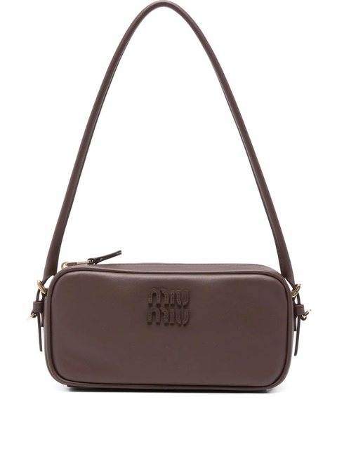 Miu Miu leather mini bag - Brown - zdjęcie produktu nr 1