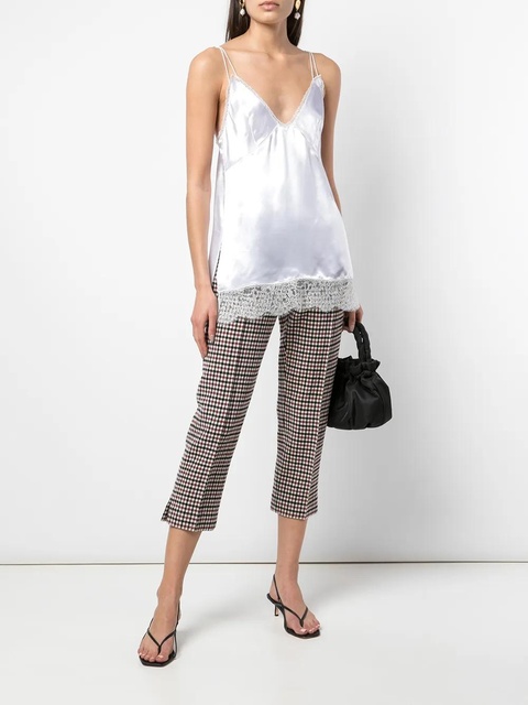 KHAITE Emi lace-hem top - White - zdjęcie produktu nr 2