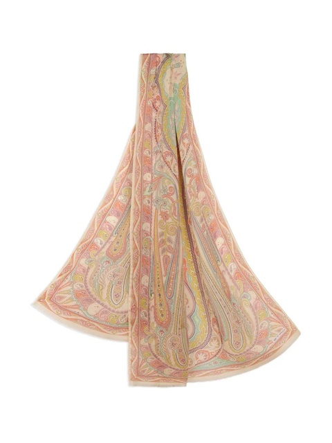 ETRO printed silk scarf - Orange - zdjęcie produktu nr 2