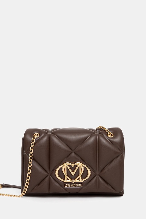Love Moschino torebka kolor brązowy JC4041PP0NLC0313 - zdjęcie produktu nr 1