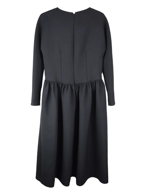 The Row gathered-waist long-sleeve midi dress - Black - zdjęcie produktu nr 2