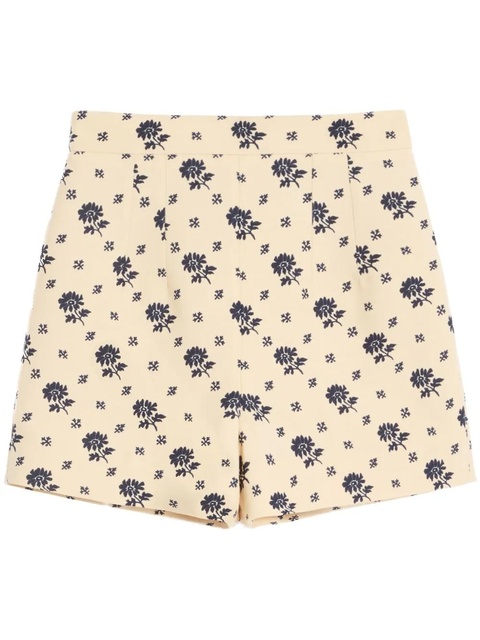 Valentino Garavani Fiorellino Blu Papier Floral shorts - Neutrals - zdjęcie produktu nr 1
