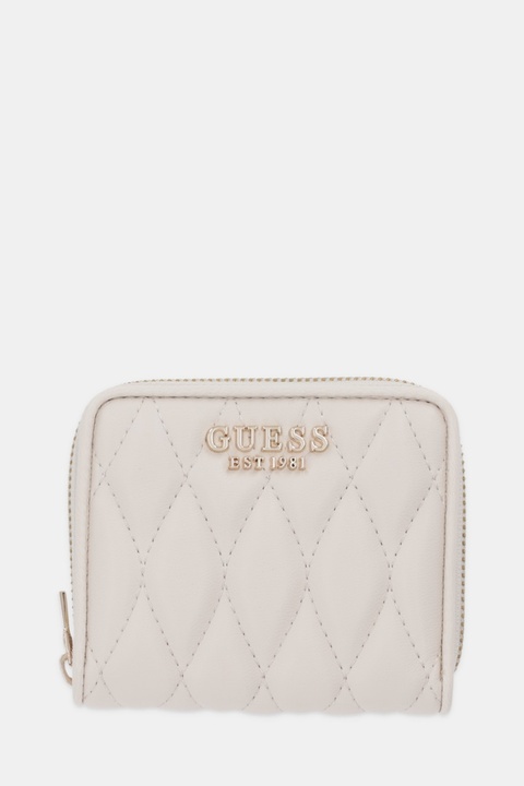 Guess portfel VALLA damski kolor beżowy SWQG81 22137 - zdjęcie produktu nr 1