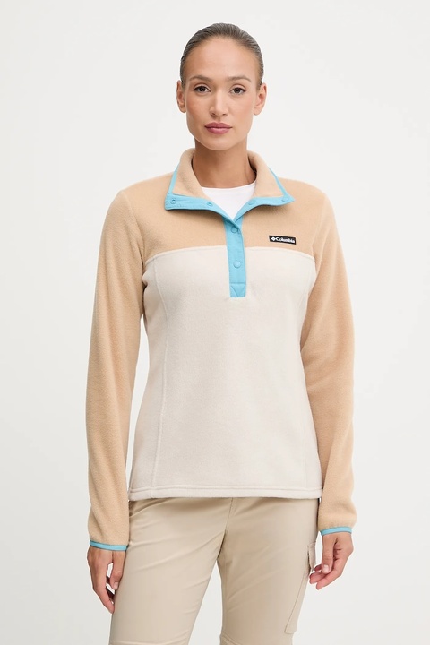 Columbia bluza sportowa Benton Springs kolor beżowy wzorzysta 2085651 - zdjęcie produktu nr 1